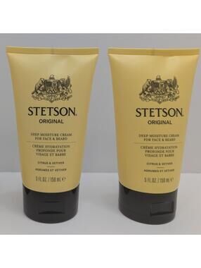 2x Stetson Face & Beard Wash 5oz Citrus Vetiver Cleanser Shave Grooming